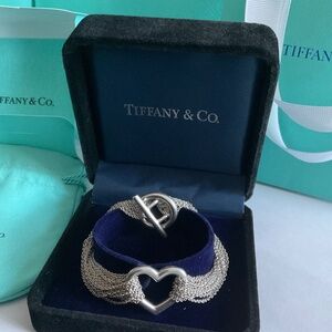 Tiffany & Co. Silver Heart Chain Bracelet